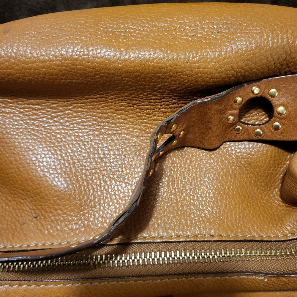 Y2K Michael Kors Leather Bag with Gold Accents - Picture 13 of 13